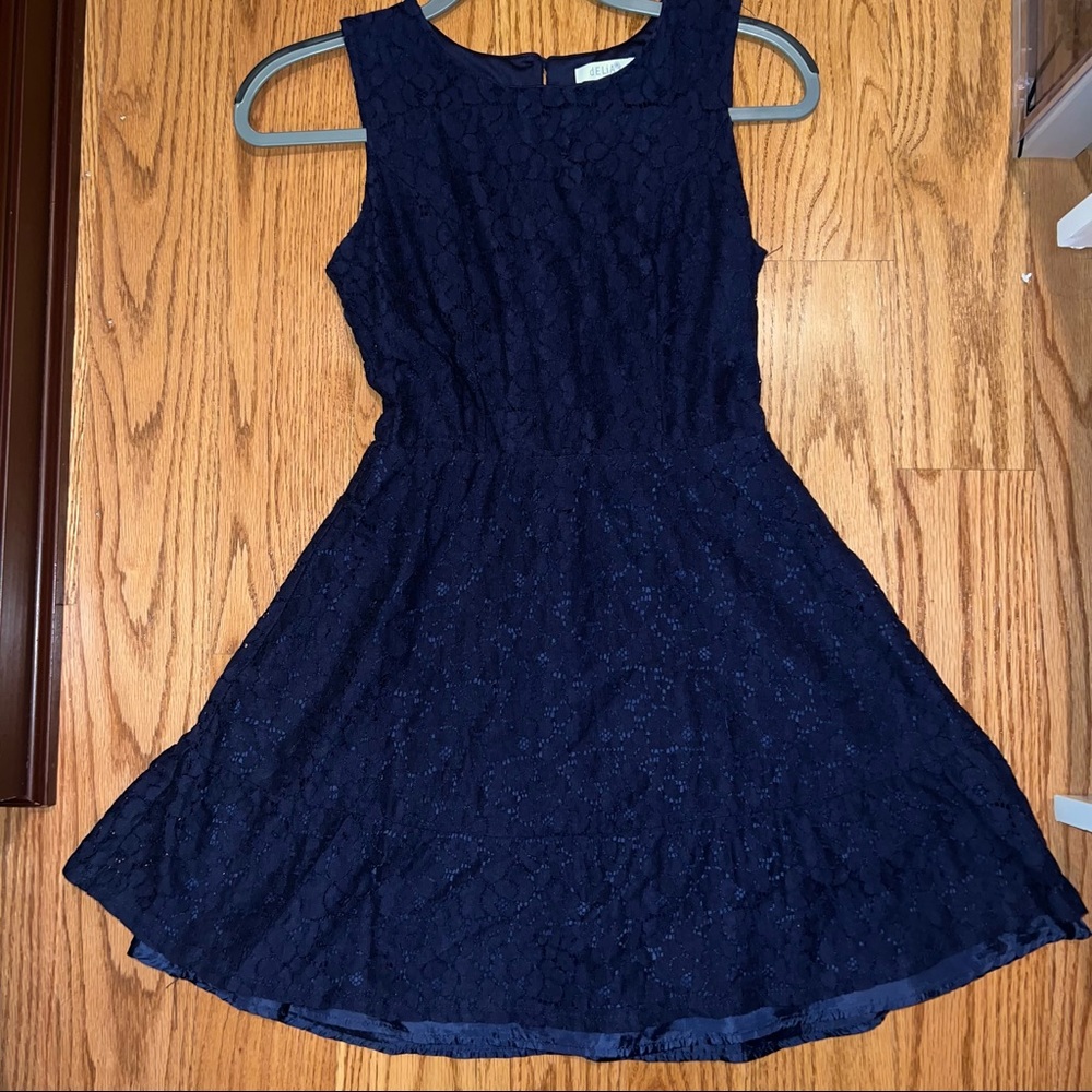 Delia’s Lace Navy Blue Dress, Size small